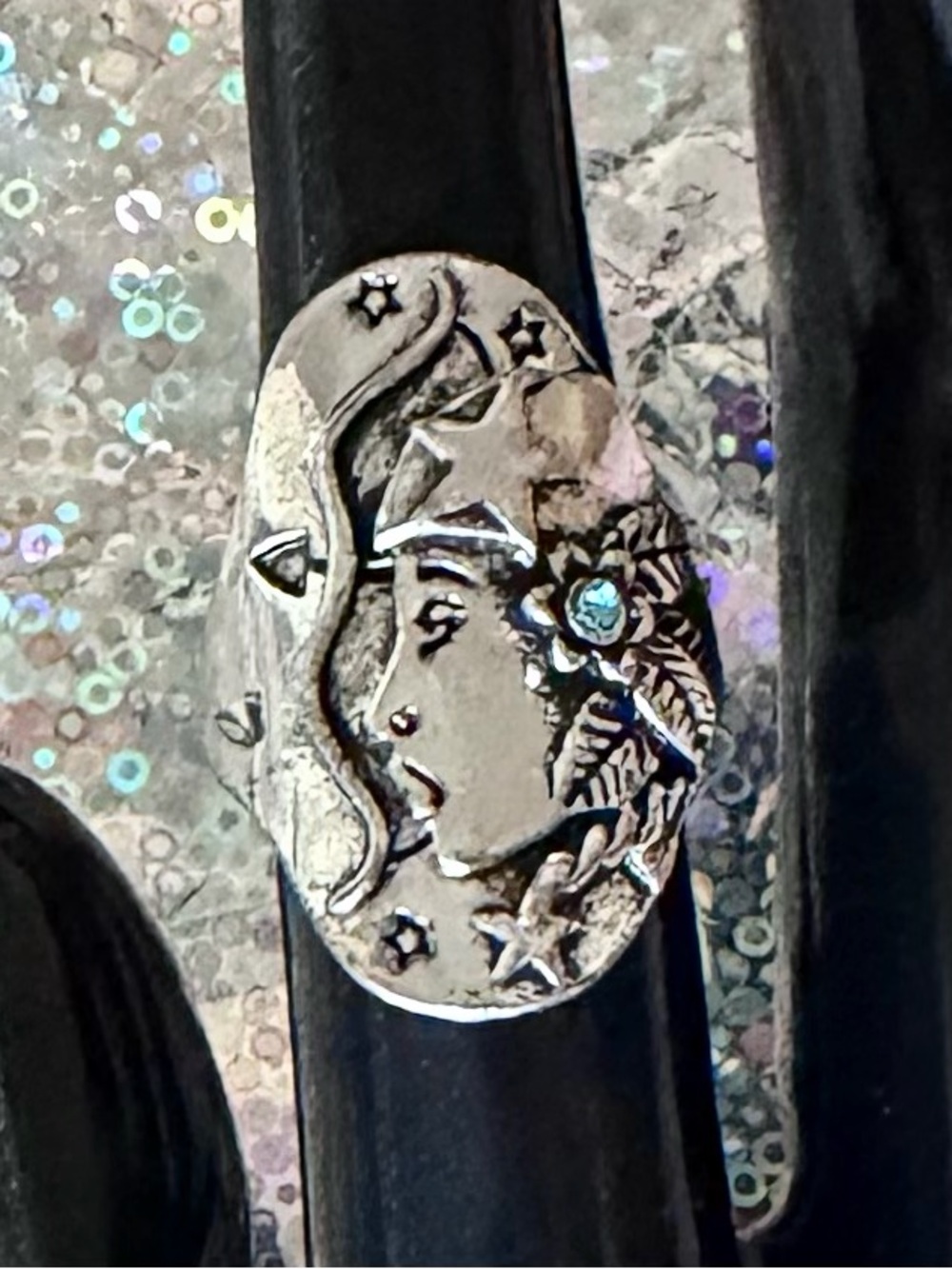 Vintage Style Silver Sagittarius Zodiac Ring ♐️ Size 7 ✨Astrology